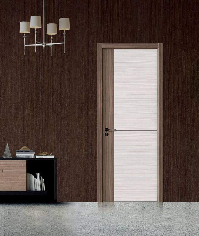 鑫顺来X-2604雕花拼贴修色实木烤漆门