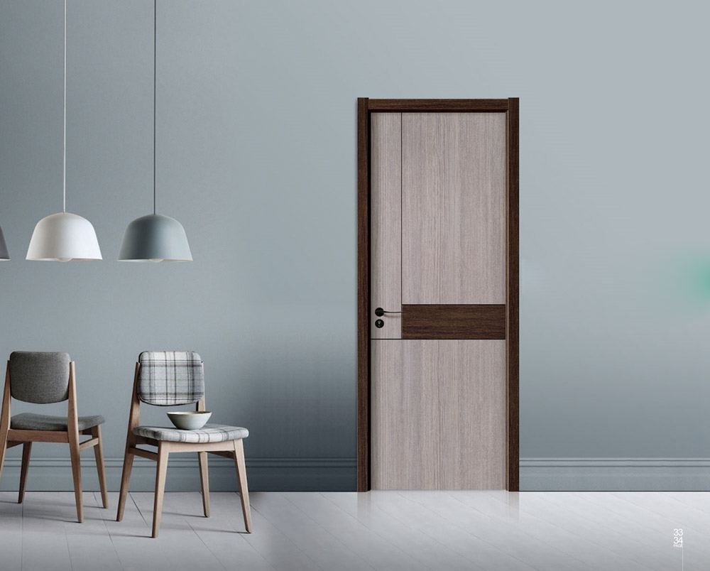 厂价直销鑫顺来X-2606雕花拼贴叉色实木烤漆门