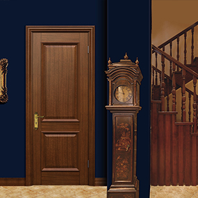 2020年新款鑫顺来X-6004平开外扣实木烤漆门