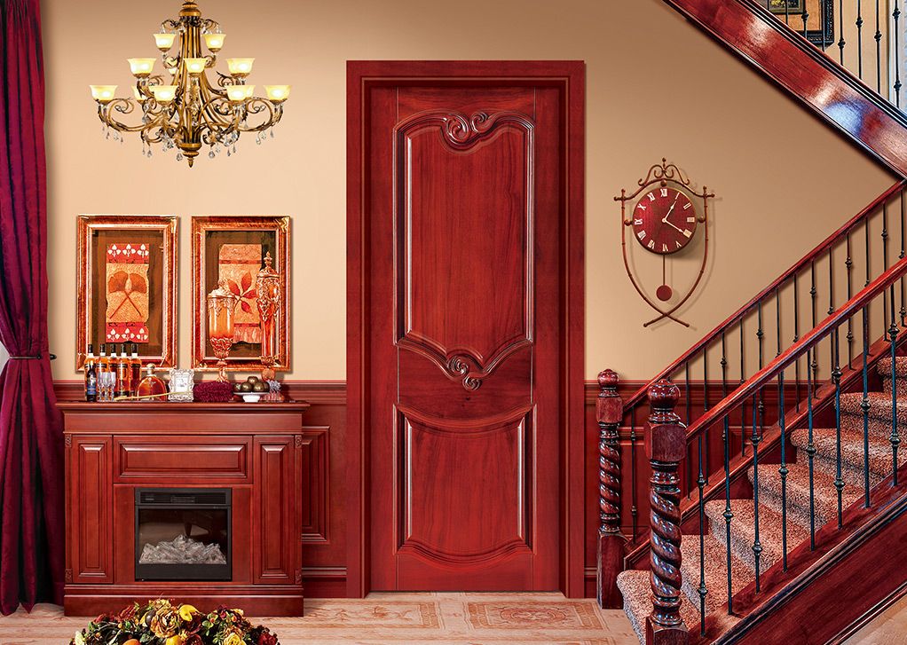 厂价直销鑫顺来X-7008平开外扣实木烤漆门