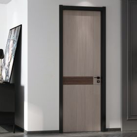 厂价直销鑫顺来X-8048平开拼贴实木烤漆门