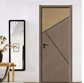 新品上市鑫顺来X-8100平开拼贴实木烤漆门