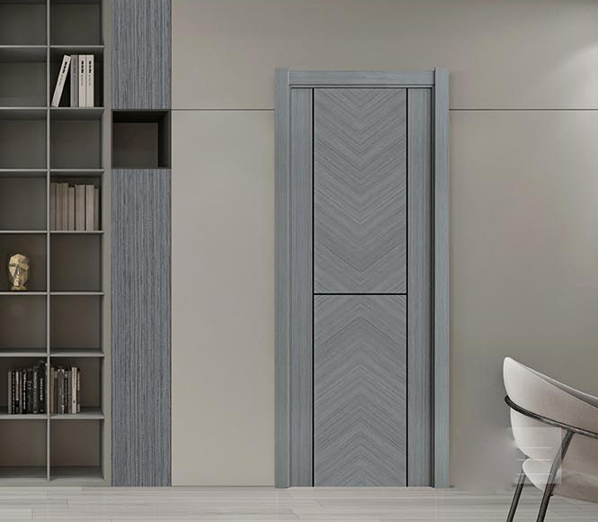 厂价直销鑫顺来X-8106平开拼贴实木烤漆门