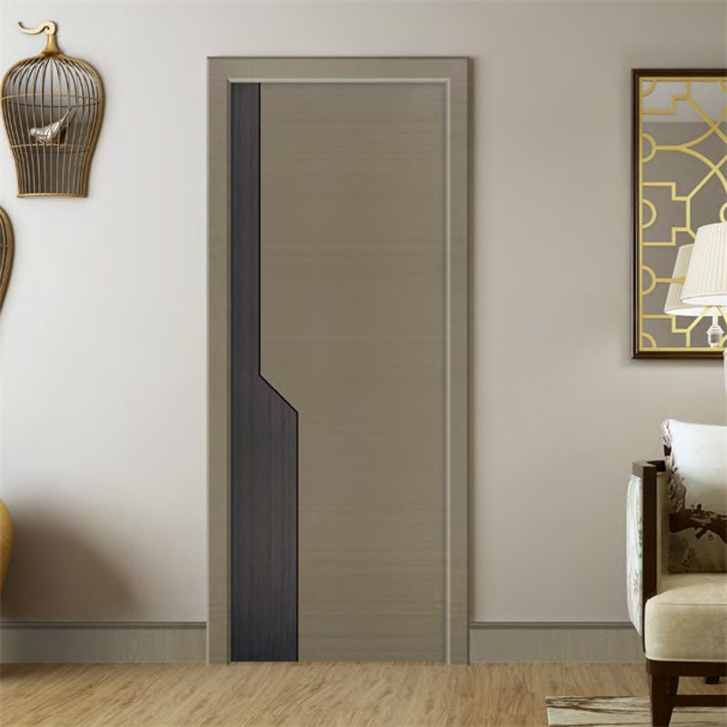 厂价直销鑫顺来X-8111平开拼贴实木烤漆门