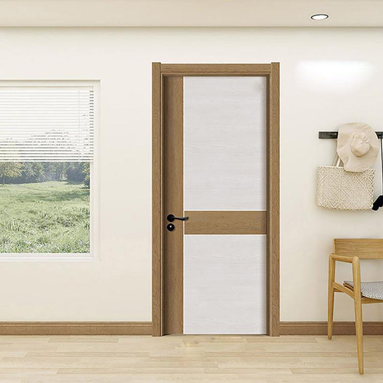 厂价直销鑫顺来X-8127平开拼贴实木烤漆门