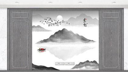 厂价热销鑫顺来XSL-2134中式豪华电视墙